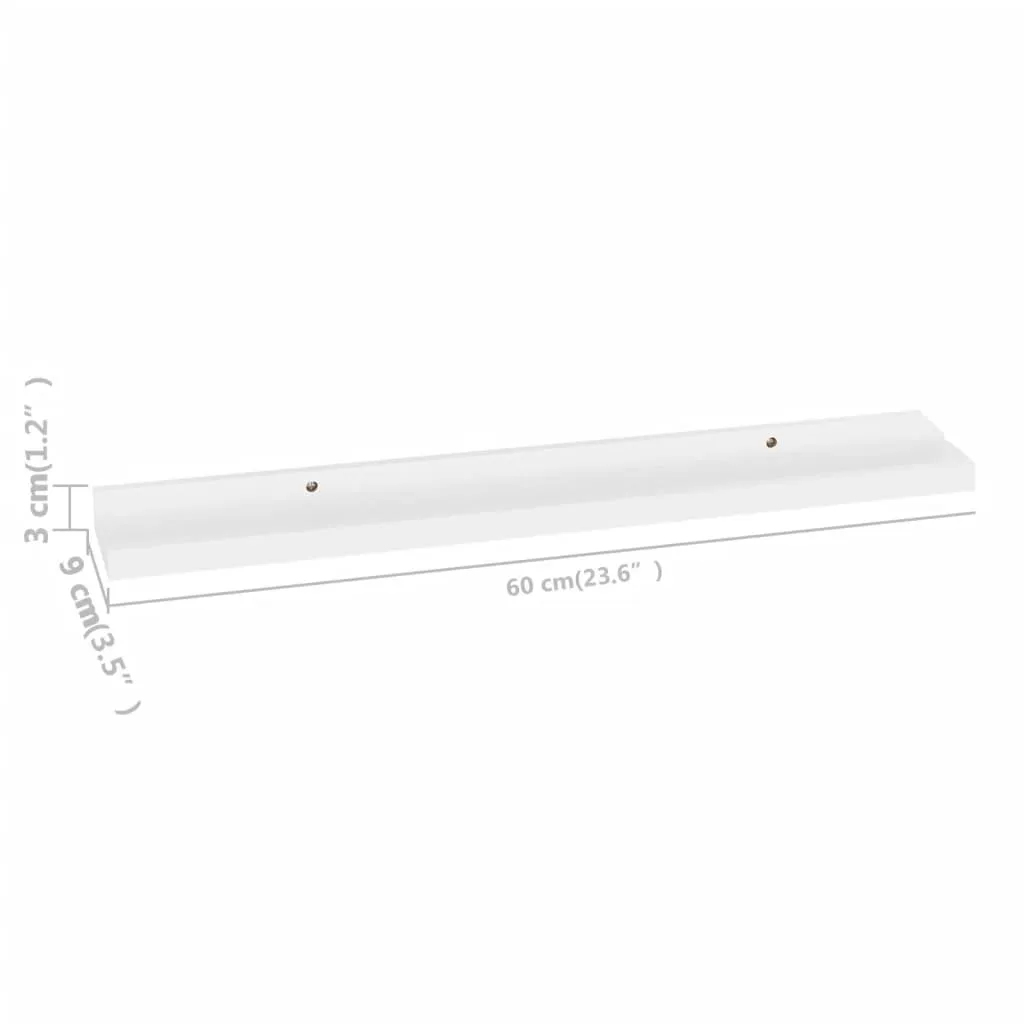 VidaXL Wandregale 4 Stk. Weiß 60x9x3 Cm – Bild 9