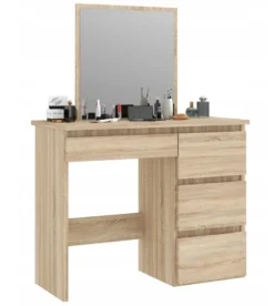 Schminktisch Frisiertisch Kosmetiktisch Spiegel Kommode Spiegel 4 Schubladen Sonoma Isabell Beta 0