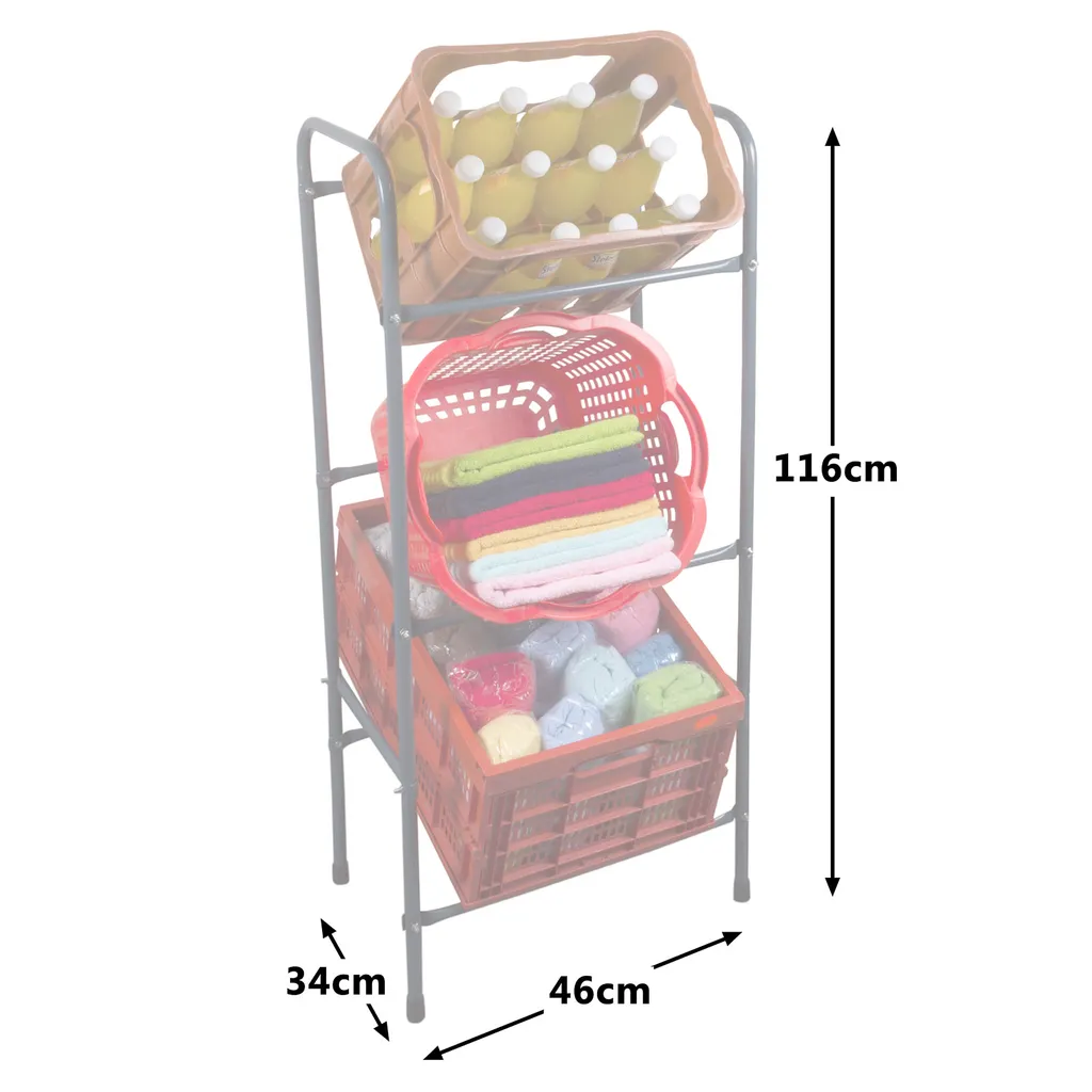 Getränkeregal Kartons Boxenregal Kistenregal Klappboxenregal Lagerung Für 3 Kisten – Bild 4