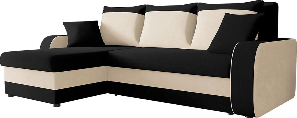 Mirjan24 Ecksofa Kris, Stilvoll Eckcouch Mit Bettkasten Und Schlaffunktion, L-Form Couch, Schlafsofa (Mikrofaza 0015 + Mikrofaza 0031)