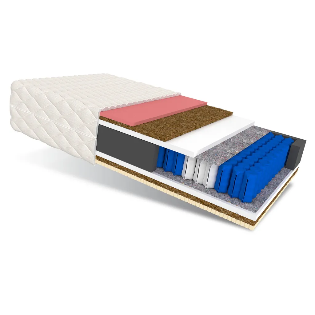 Matratze 180x200 Cm CLAUS 7 Zonen H4 Taschenfederkern Visco Memory Schaum Latex Kokos Höhe Ca. 23 Cm Mit Waschbarem Bezug Premium Jersey – Bild 2