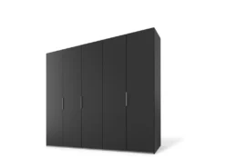 Drehtürenschrank Swift Inklusive Zubehör-Paket B250/H216/T58 Basalt