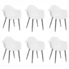 VidaXL Esszimmerstühle 6 Stk. Weiß PP