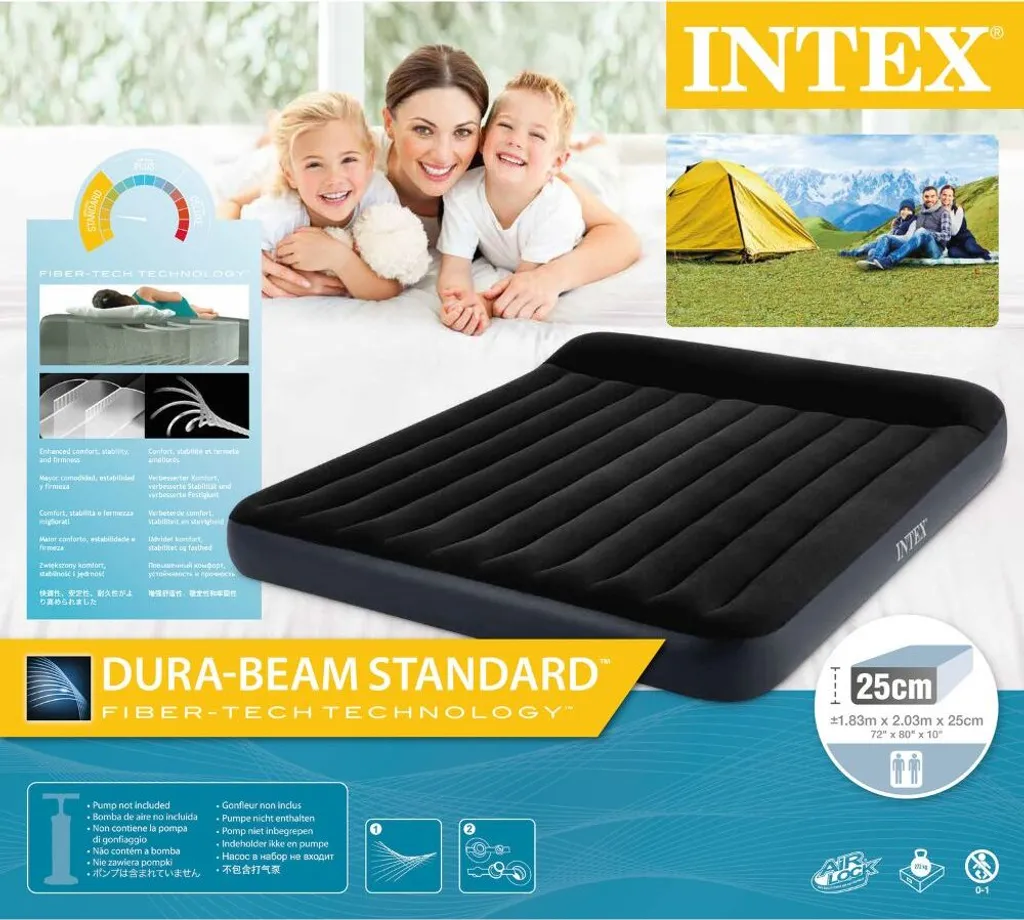 Intex Luftbett King Dura Beam Pillow Rest Classic 183x203x25cm – Bild 8