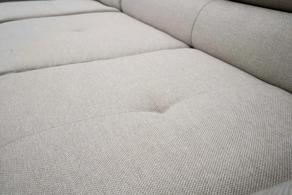 FURNIX Ecksofa MANTIUS Mit Schlaffunktion Bettkasten Und Kopfstützen MG353 Beige – Bild 7