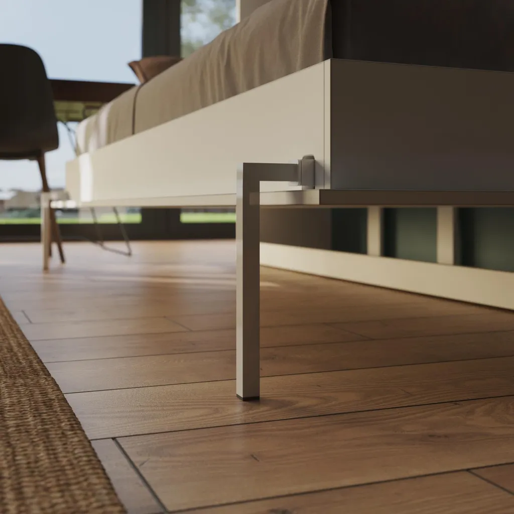 SMARTBett Schrankbett Classic 100x200cm Horizontal Weiss – Bild 14