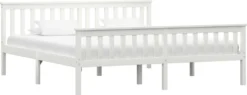 VidaXL Massivholzbett Weiß Kiefer 180x200 Cm