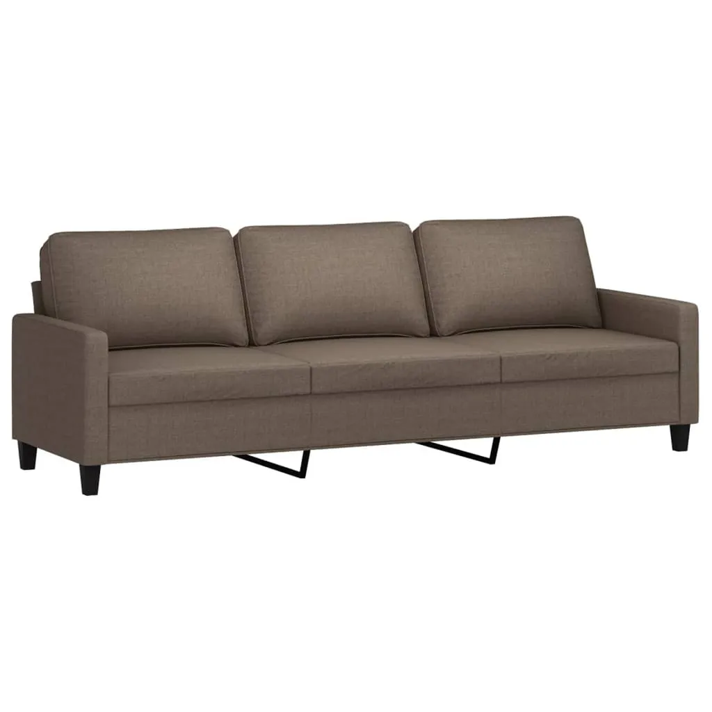 VIDAXL 3-Sitzer-Sofa Taupe 210 Cm Stoff – Bild 2
