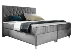 Mirjan24 Boxspringbett Prowansja, Ehebett Mit Zwei Bettkästen, Doppelbett Mit Topper, Schlafzimmer (Manila 16, Größe: 180x200 Cm)