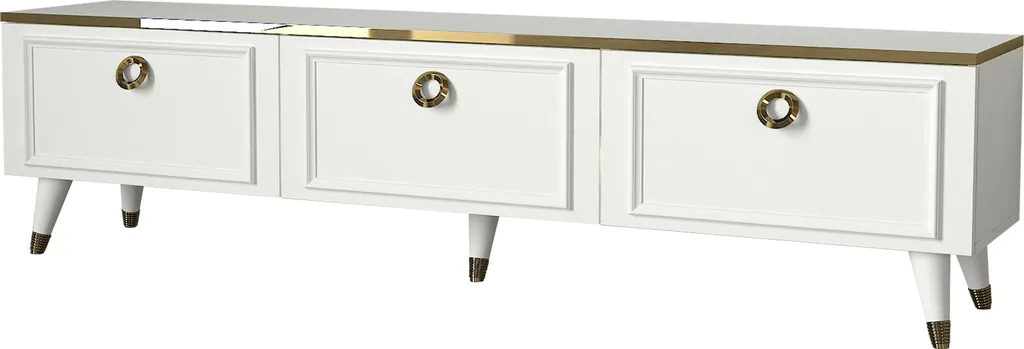 TV Lowboard Cornelia Weiß | B 180 Cm X H 46,3 Cm X T 35 Cm – Bild 4