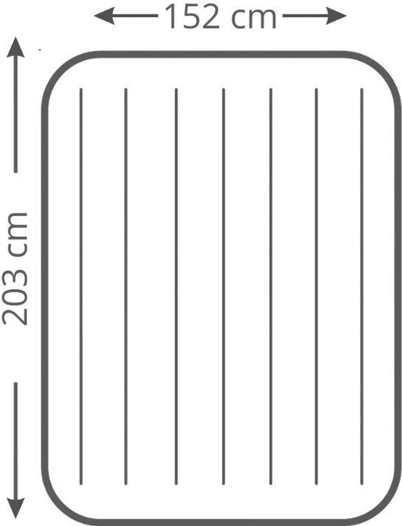 Intex Ultra Plush - Luftmatratze - Doppelt - Mit Reparaturset Und Eingebaute Pumpe - 203x152x46 Cm - PVC - Beige – Bild 4