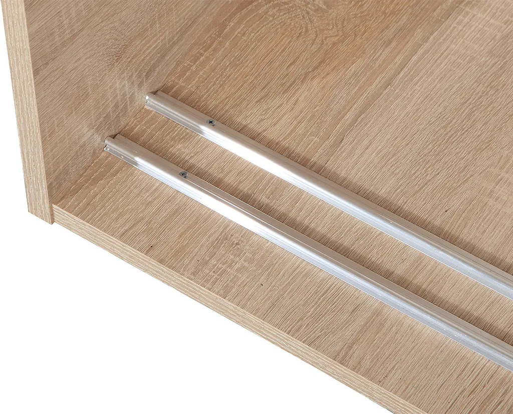 Mirjan24 Schiebetürenschrank Rejat, Mit Spiegel, Kleiderschrank Vom Hersteller (Weiß) – Bild 5