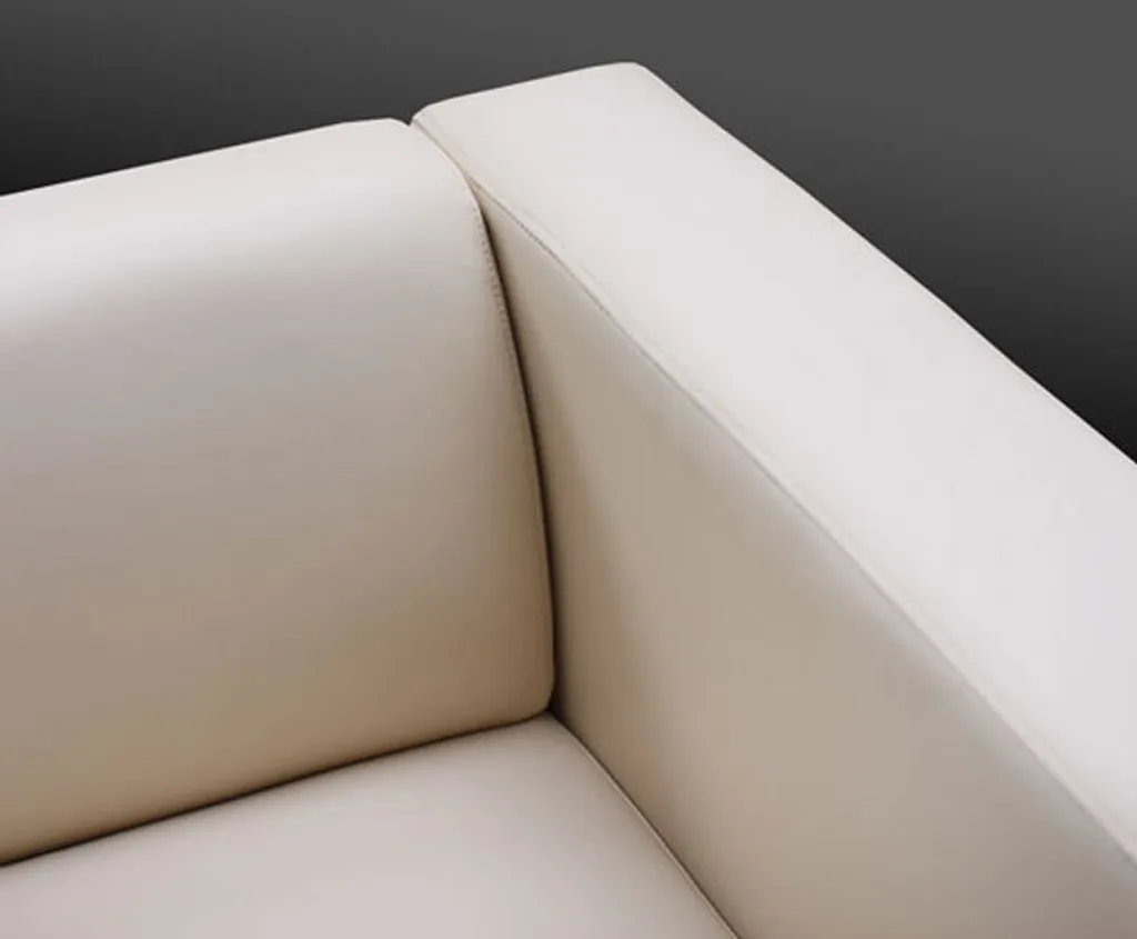 2er Sofa Lille, Kunstleder Schwarz – Bild 3