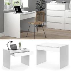 Vicco Schreibtisch Ruben Weiß 100 X 75,6 X 65 Cm Holzwerkstoff