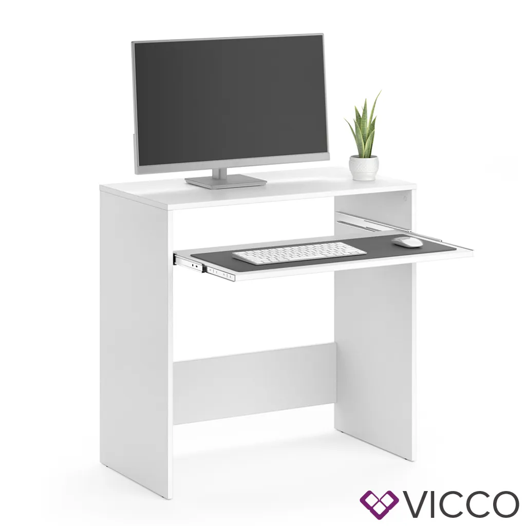 Vicco Schreibtisch Nils Weiß 79 X 79 X 43 Cm Holzwerkstoff – Bild 7