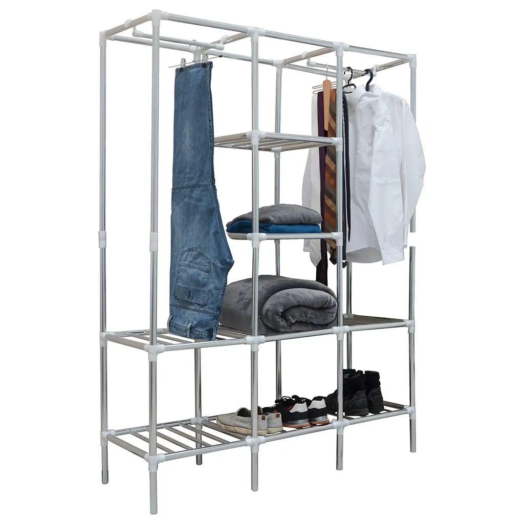 Großes XXL Schrankregal Offener Kleiderschrank DIY-Regal Begehbar Faltschrank – Bild 3