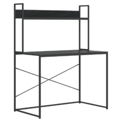 VidaXL Computertisch Schwarz 110x60x138 Cm Holzwerkstoff