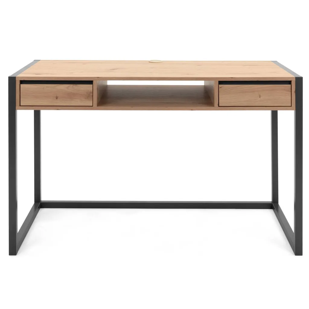 Homestyle4u 2111, Schreibtisch Computertisch Bürotisch Arbeitstisch Tisch Büro Arbeitszimmer Holz Schwarz Anthrazit – Bild 5