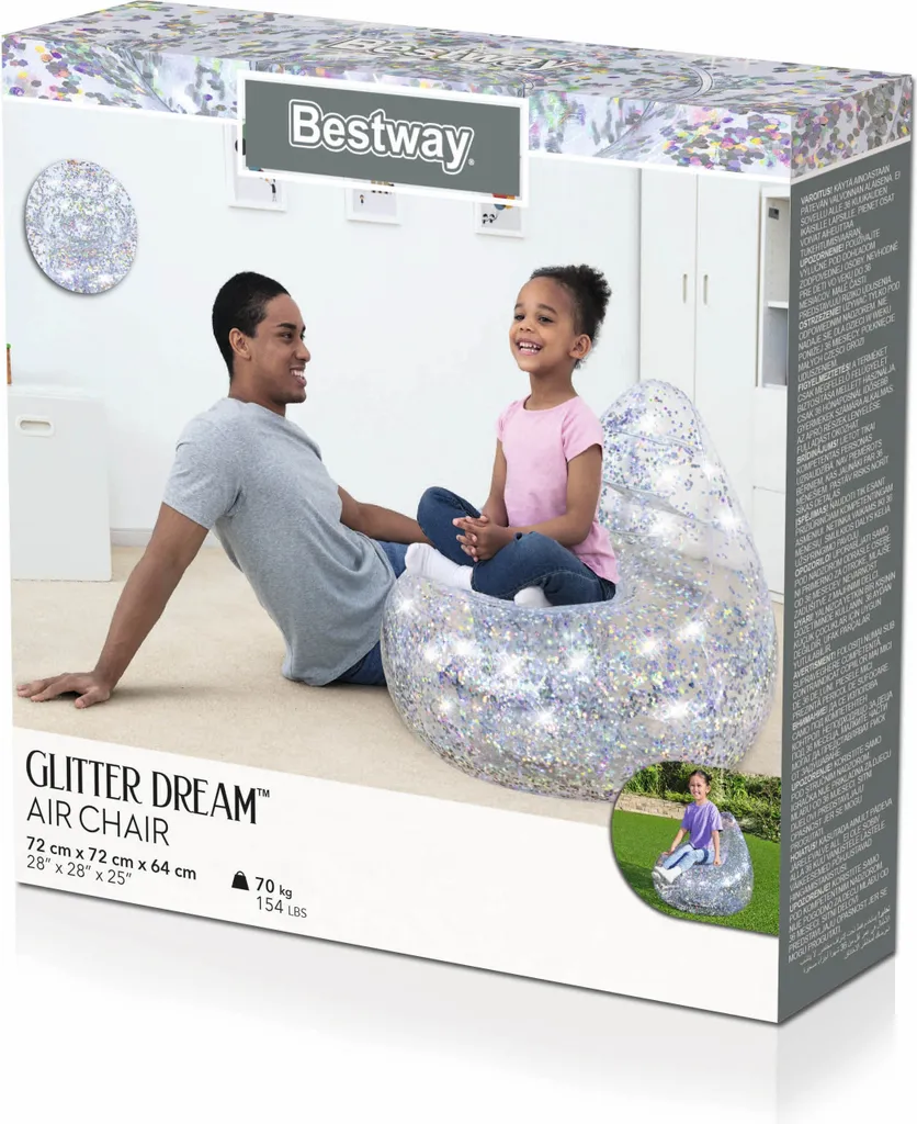 Bestway® Glitter Dream™ Luftsessel 72 X 72 X 64 Cm – Bild 3