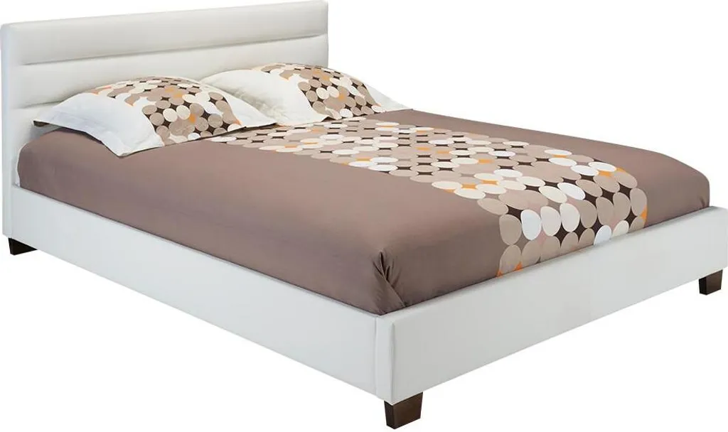 Polsterbett - Kunstleder - 160 X 200 Cm - Weiß - FAUSTIN – Bild 4