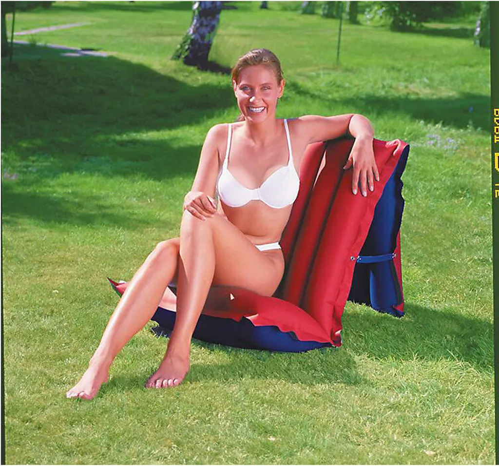 Happy People Sport Sitz- & Liegematratze, 175 X 54 Cm, Mit Mikrofaserbeschichtung & Klappfunktion Luftmatratzen Luftmatratzen – Bild 3