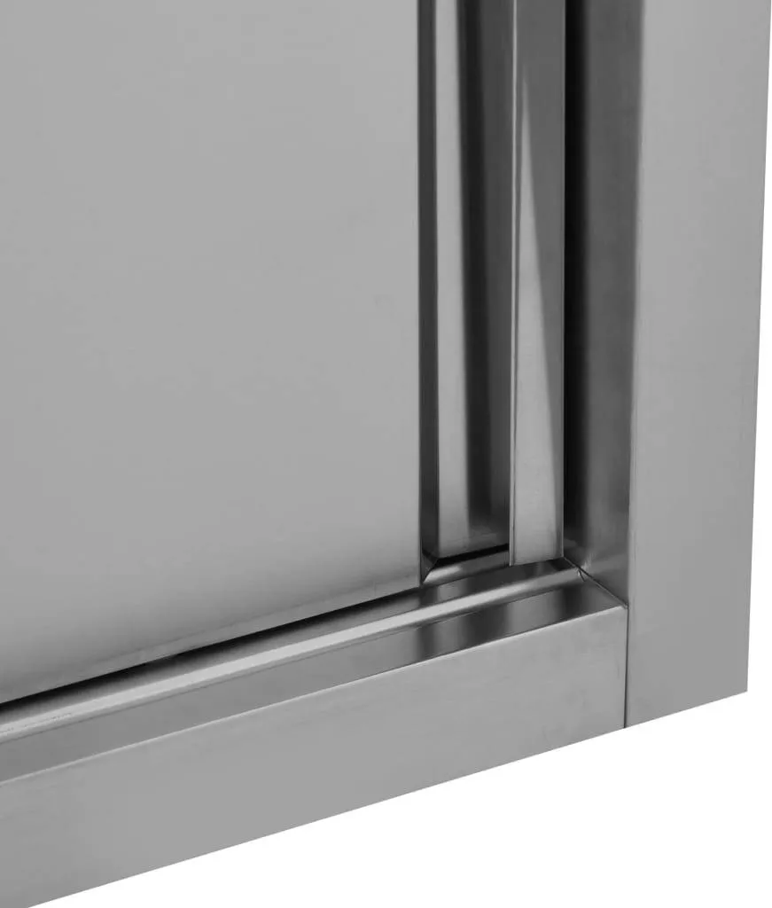 VidaXL Wandhängeschrank Mit Schiebetüren 150×40×50 Cm Edelstahl – Bild 6