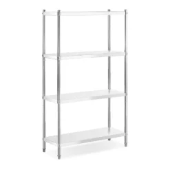 Edelstahlregal 110x40x180 Cm Küchenregal Gastroregal Schwerlastregal Lagerregal