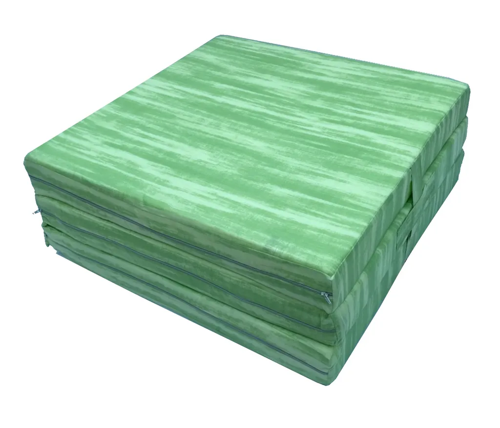 Klappmatratze Faltmatratze 195 X 65 X 8 Cm (Grün/Weiss) – Bild 2