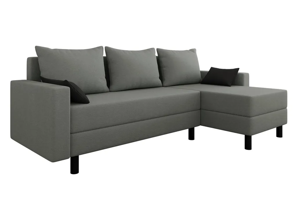 Mirjan24 Ecksofa Brick, Eckcouch Mit Schlaffunktion Und Bettkasten, Freistehendes 4 Sitzer Polstersofa (Farbe: Alova 10 + Alova 04) – Bild 2