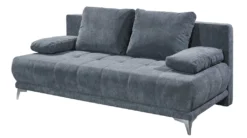 Schlafsofa Schlafcouch JENNY Grau 203 Cm Mit Bettkasten - Die Möbelfundgrube