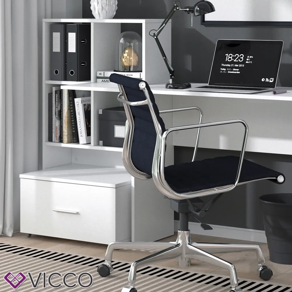 Vicco Schreibtisch Loris Weiß 149,2 X 105,6 X 49,8 Cm Holzwerkstoff – Bild 5