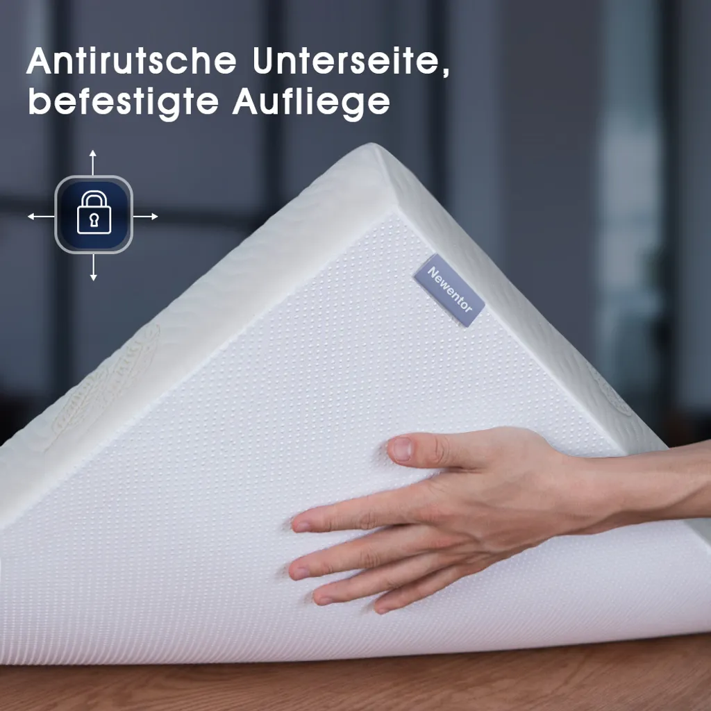 Newentor® 7cm Gelschaum Topper 180 X 200 Cm Matratzentopper 2-in-1 Viskotopper, Gel Memory Topper Für Bett Boxspringbett Schlafsofa, Bezug Waschbar, 7 X 180 X 200 Cm – Bild 5