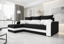 Ecksofa Mit Schlaffunktion WELTA, Sofa Mit Schlaffunktion, L-Form Couch, Eckcouch, 240x80x139 Rainbow 15/rainbow 31