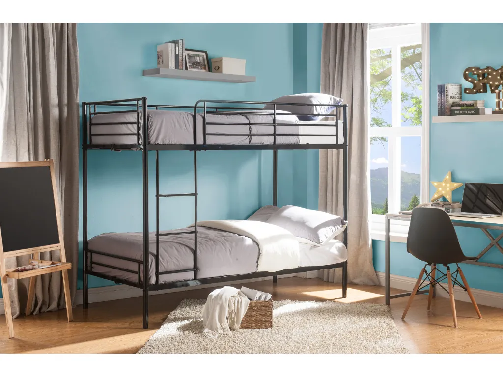 Etagenbett - 2 X 90 X 190 Cm - Schwarz - DUOTIS II – Bild 2