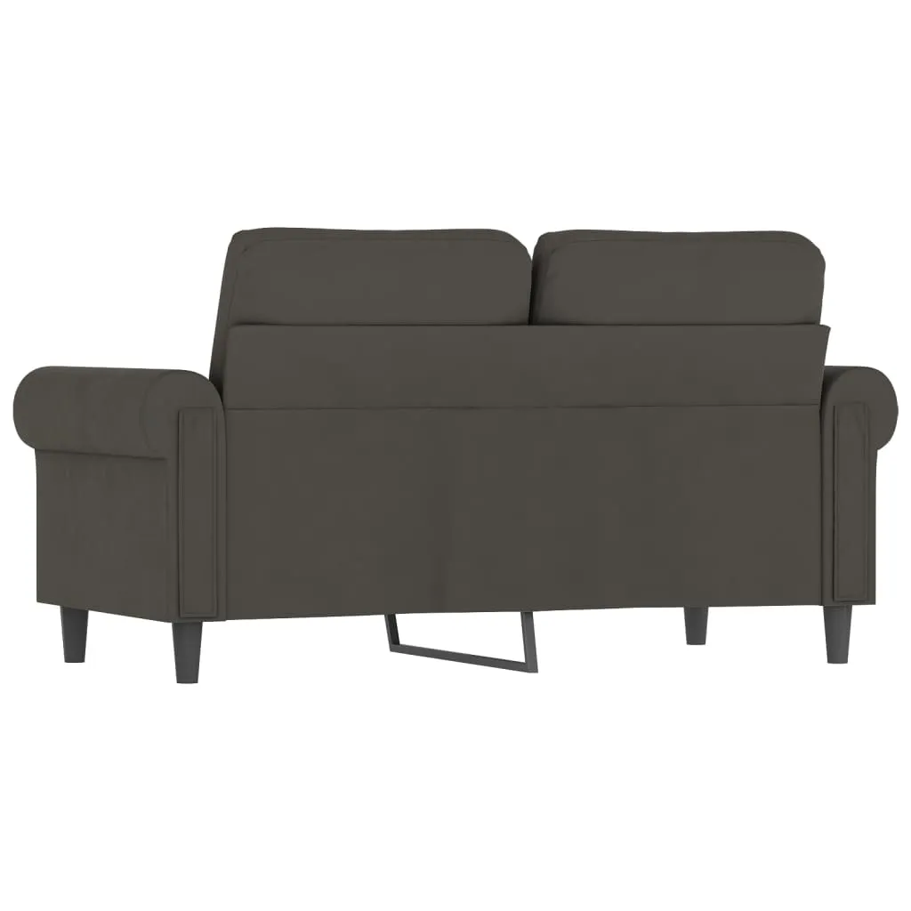 VidaXL 2-Sitzer-Sofa Dunkelgrau 120 Cm Samt – Bild 5