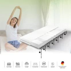 Comfort 7-Zonen Rollmatratze, Liegefläche:90x200