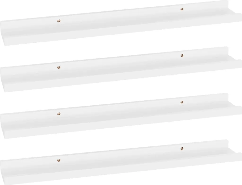VidaXL Wandregale 4 Stk. Weiß 60x9x3 Cm – Bild 2