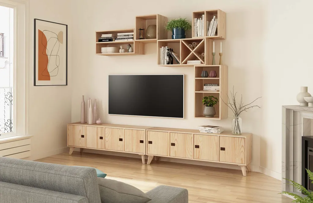 ASTIGARRAGA DMC300.99, Modulares Regal, Holz, Holz, Schlafzimmer, Kinderzimmer, Garage, Wohnzimmer, 362 Mm, 330 Mm – Bild 2