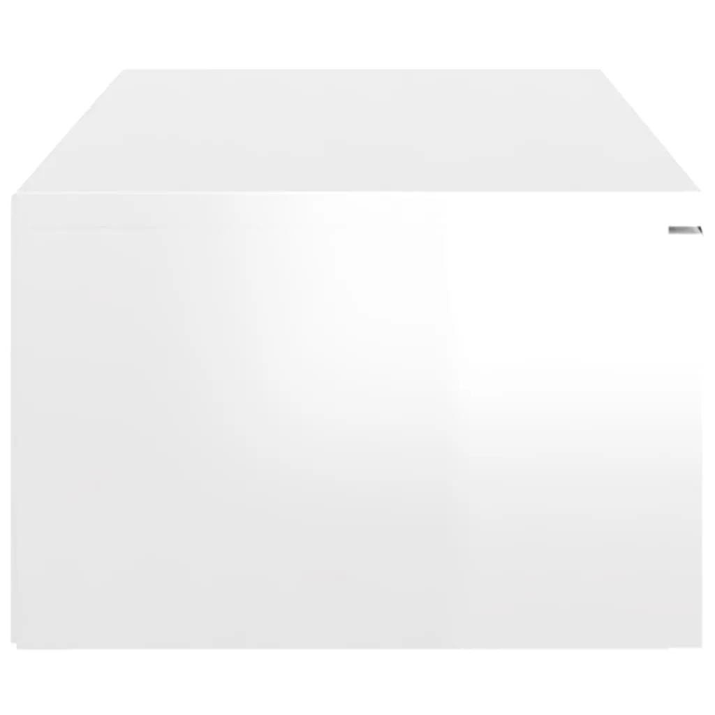 VidaXL Wandschrank Hochglanz-Weiß 102x30x20 Cm Holzwerkstoff – Bild 5