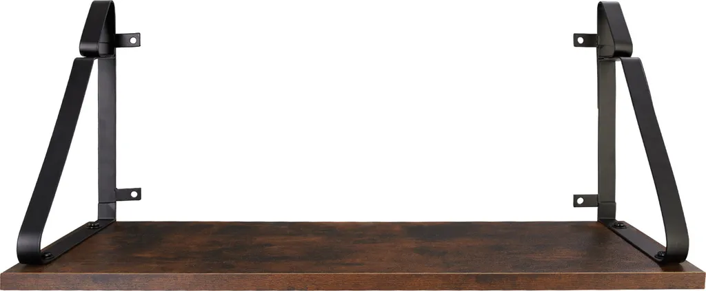 Tectake 2 Hängeregale Irvine - Industrial Dunkelbraun – Bild 7