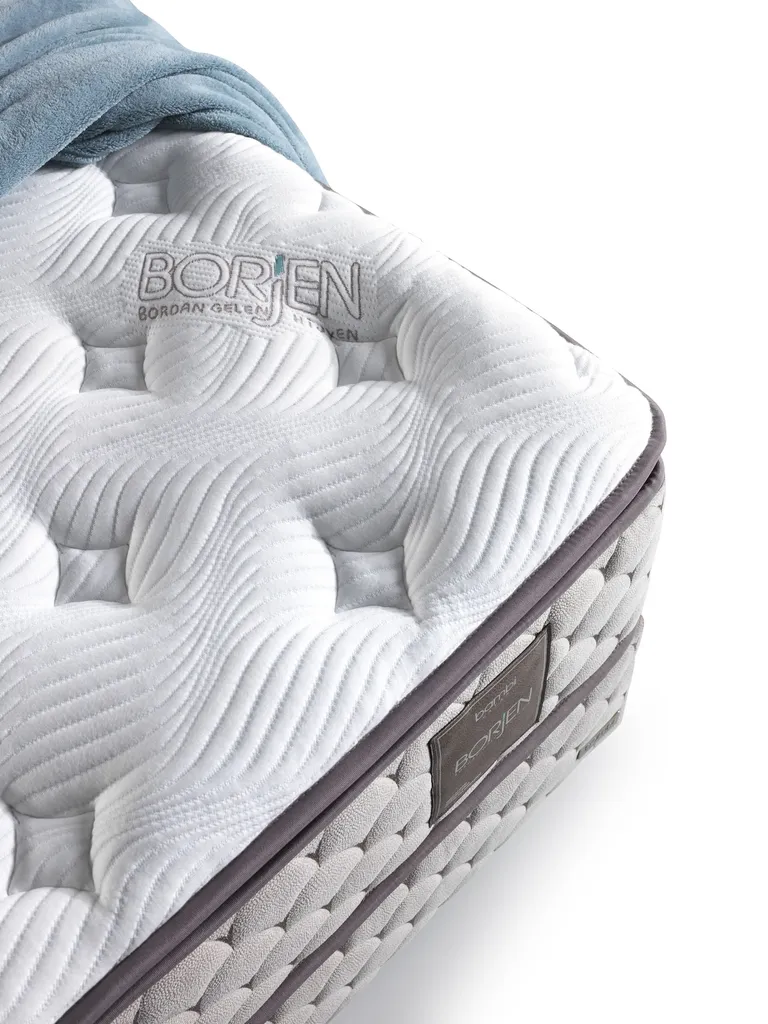 Boxspringbett Doppelbett - Borjen Bambi Yatak Das Perfekte Bett Für Ihr Schlafzimmer. 180x200cm Bett Taschenfederkern-Matratze, Topper Mit Memoryeffekt, Mit Bettkasten – Bild 8