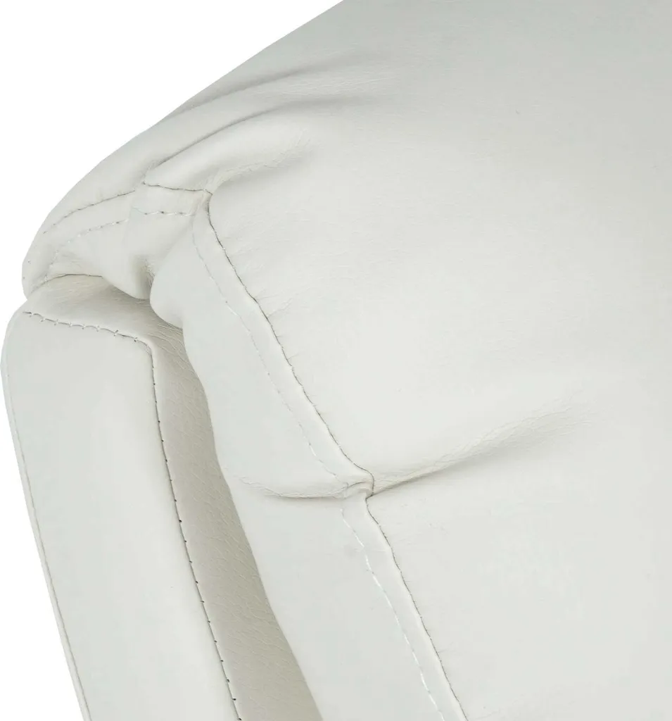 Fernsehsessel HWC-J96, Relaxsessel Sessel Liegesessel, Liegefunktion Verstellbar Kunstleder Creme-weiß – Bild 5