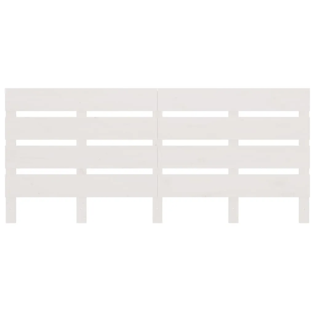 VidaXL Kopfteil Weiß 140x3x80 Cm Massivholz Kiefer – Bild 3