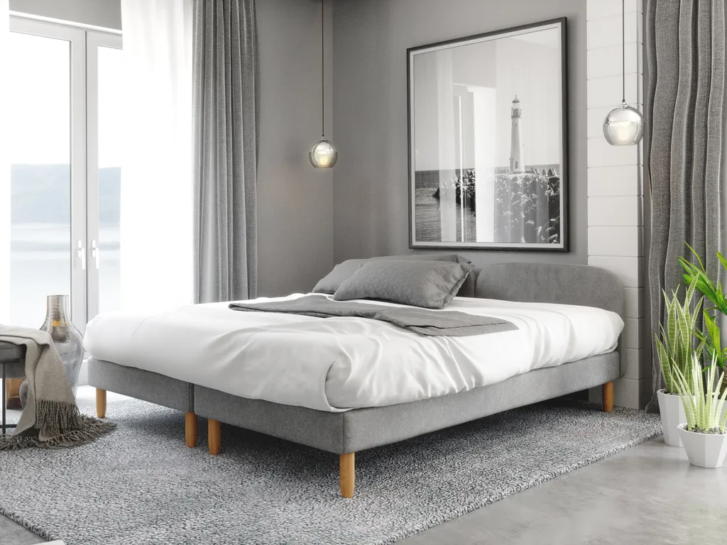 FURNIX Bett HIPO II 120x200cm Mit Bonell-Federung Kopfteil Und H2-Matratze CO160 – Bild 2