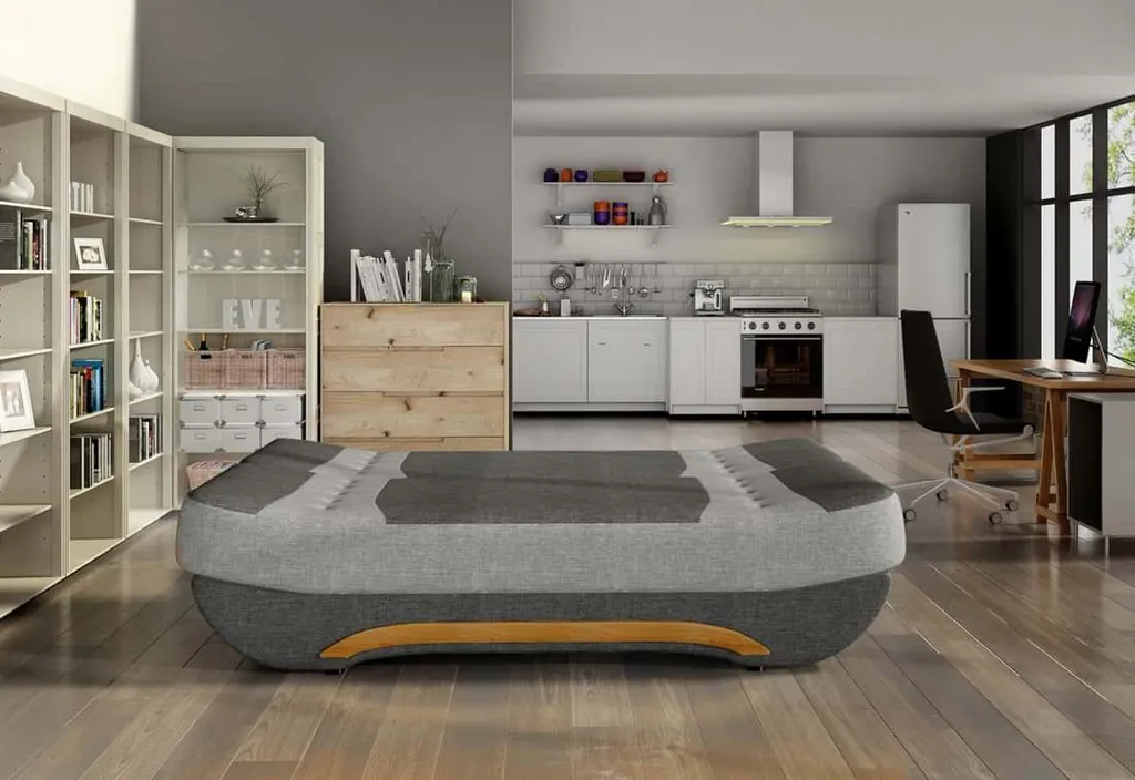 Ausziehbares Sofa ANDROMEDA, Schlafcouch, Bettsofa, Sofabett, 200x95x100, Alova04/alova10 – Bild 3