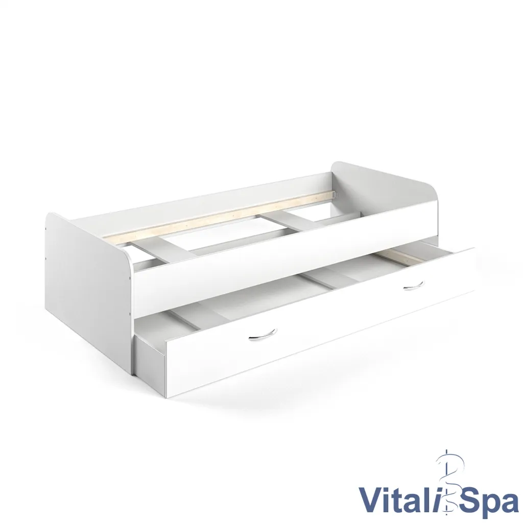 VitaliSpa Kojenbett Enzo Weiß 203,2 X 94 X 52,4 Cm Holzwerkstoff – Bild 2