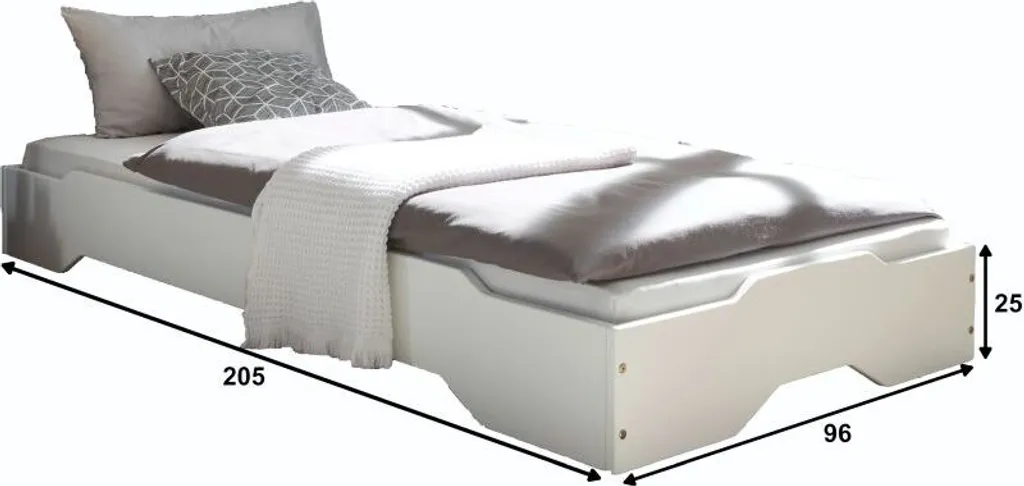 Stapelbett Single / Double 90*200 Cm Kiefer Massiv Gäste Jugend Kinderzimmer Doppelliege Bettgestell