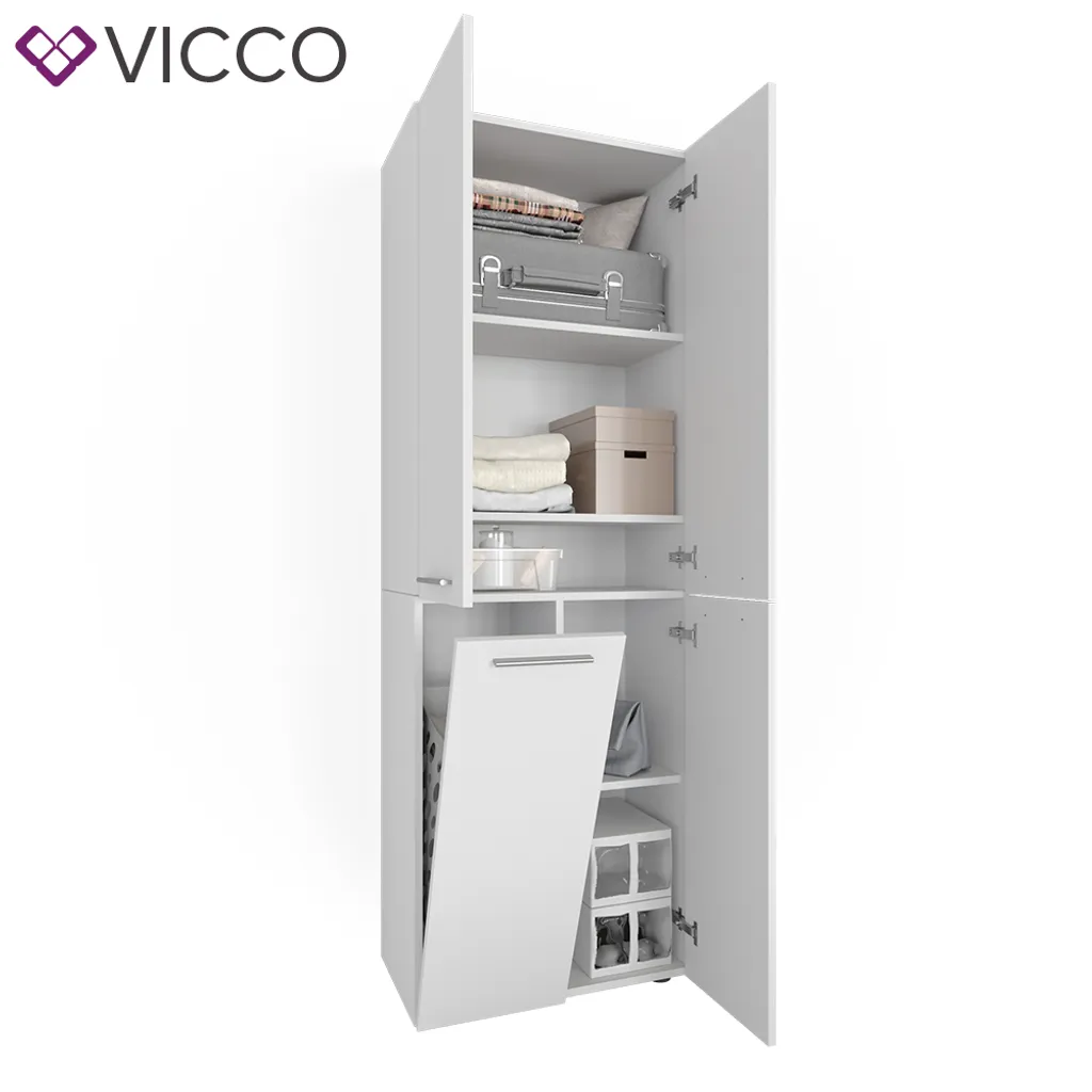 Vicco Kleiderschrank Weiß 60 X 174 X 34 Cm Holzwerkstoff – Bild 7