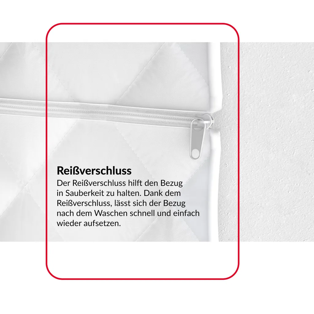 Matratze 140x200 Cm ERGO Kaltschaum 7 Zonen H2 H4 Höhe Ca.22 Cm Kokos Latex Visco Memory BIO FOAM-SCHAUM Matratzenbezug Premium JERSEY – Bild 5