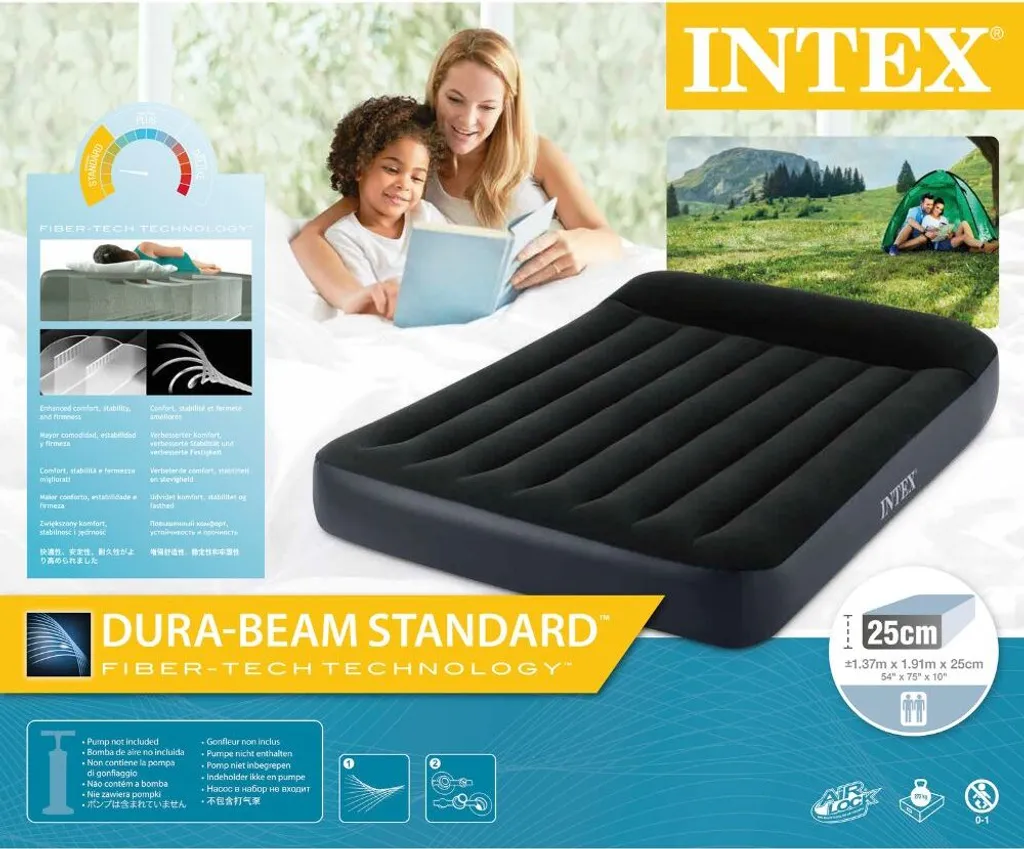 Intex Luftbett Full Dura Beam Pillow Rest Classic 137x191x25cm – Bild 15